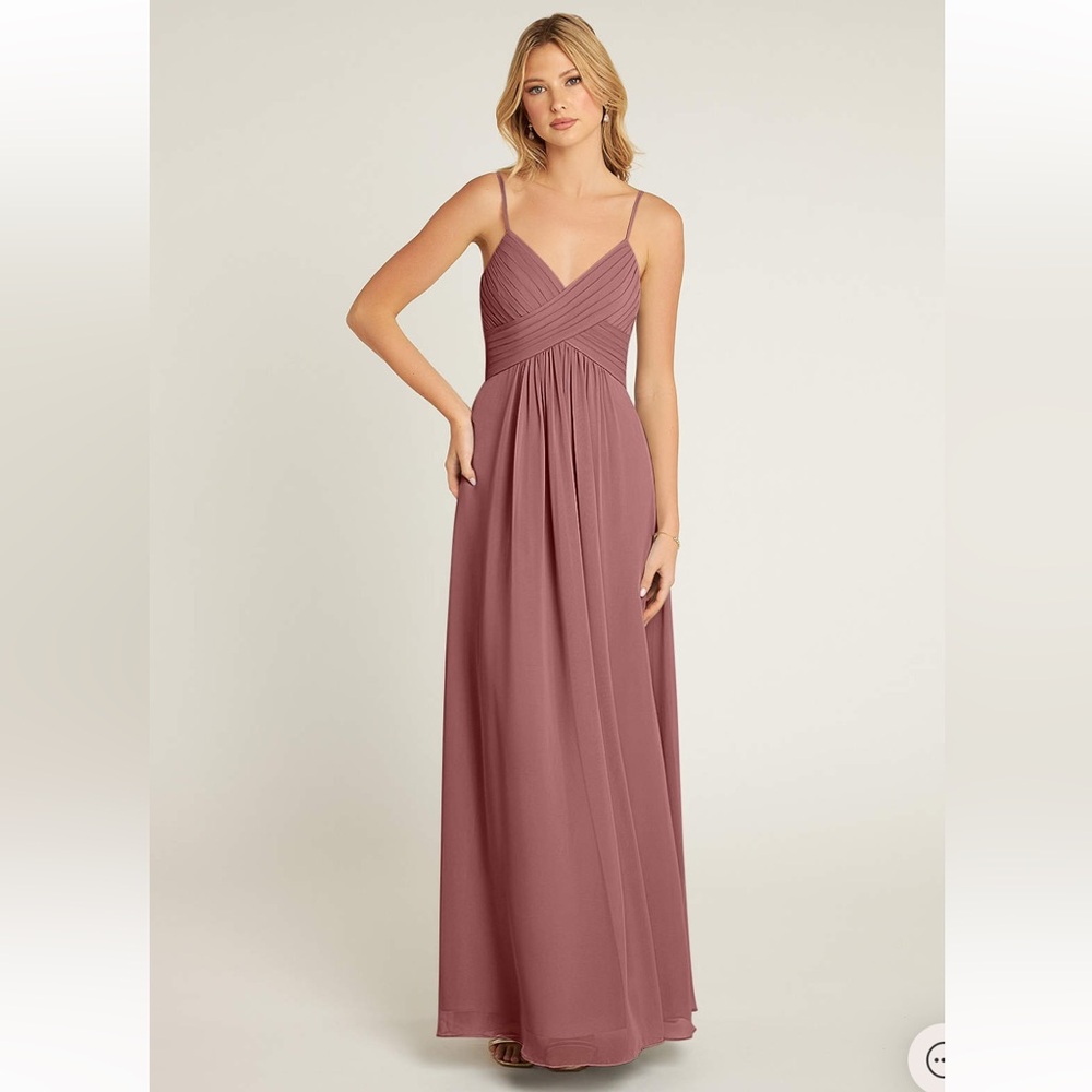 Azazie Shannon Maxi Dress in Desert Rose